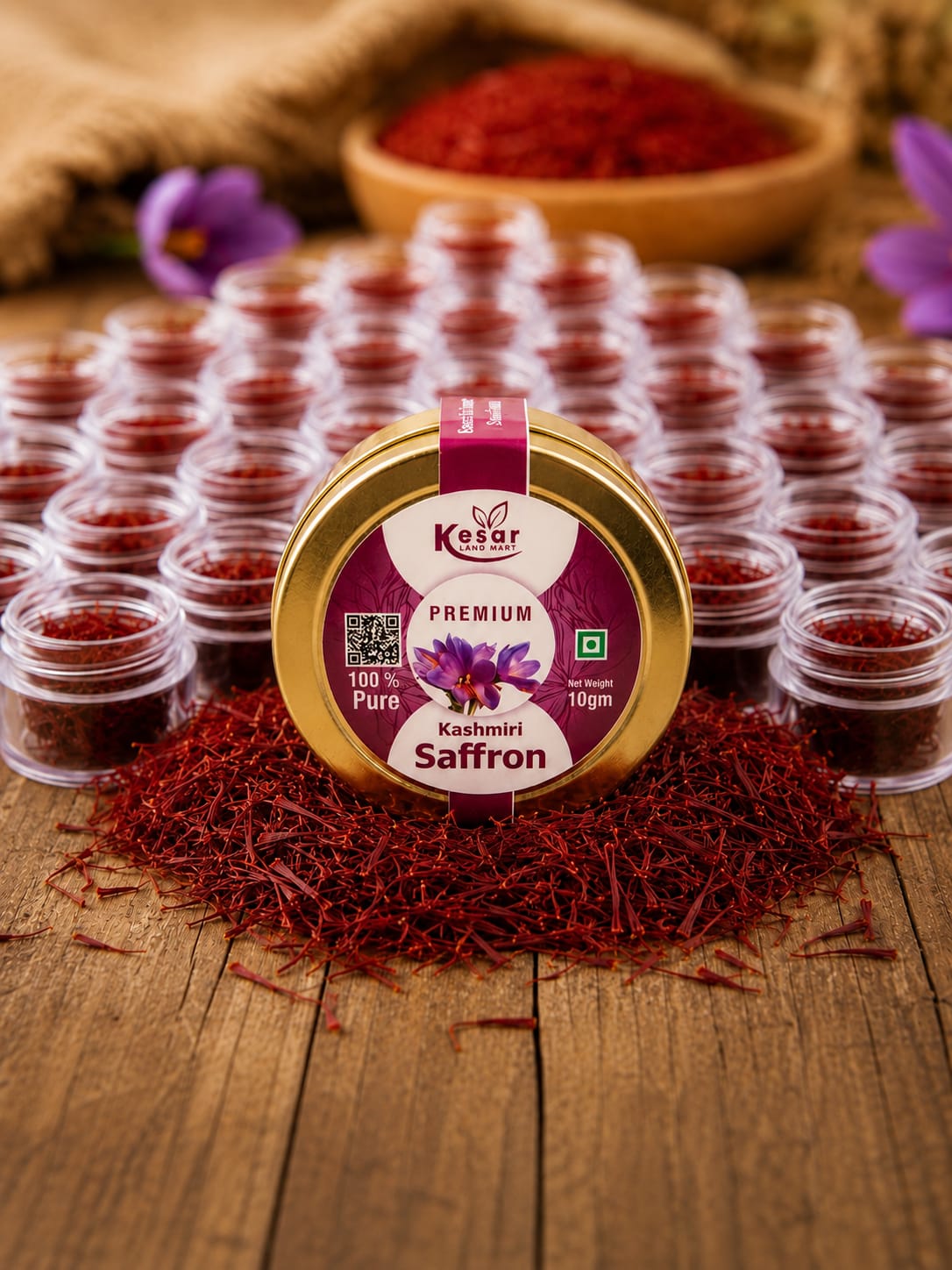 Pure Kashmiri Mongra Saffron / Kesar