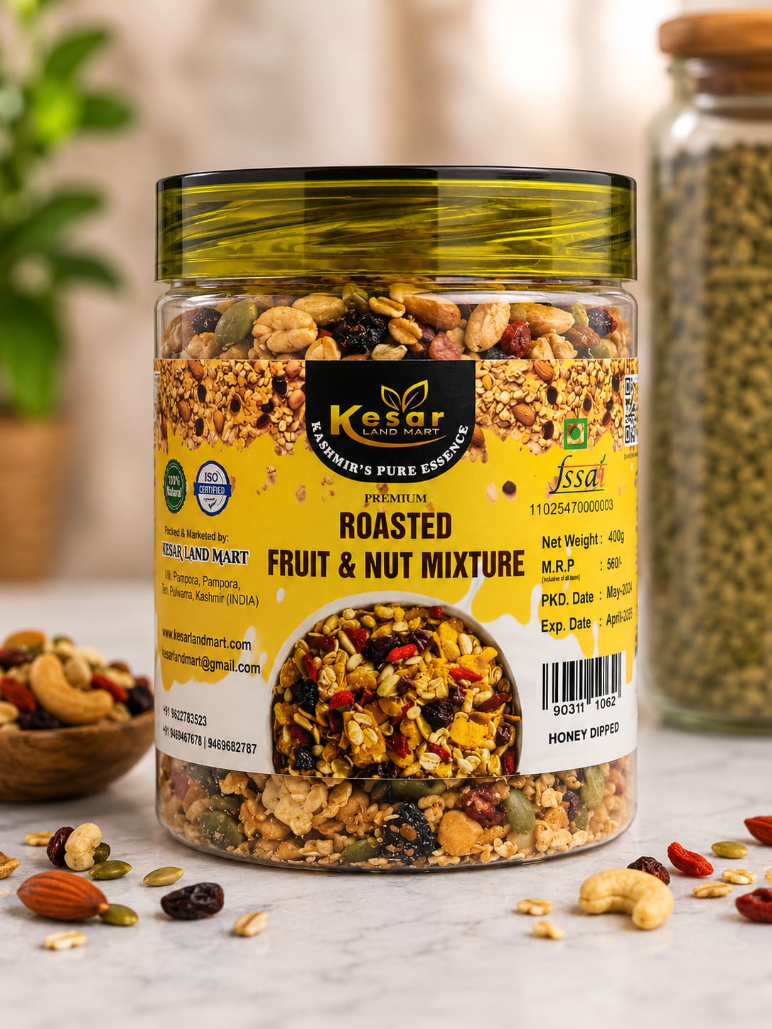 Roasted Fruit & Nut Mixture | Honey Dipped