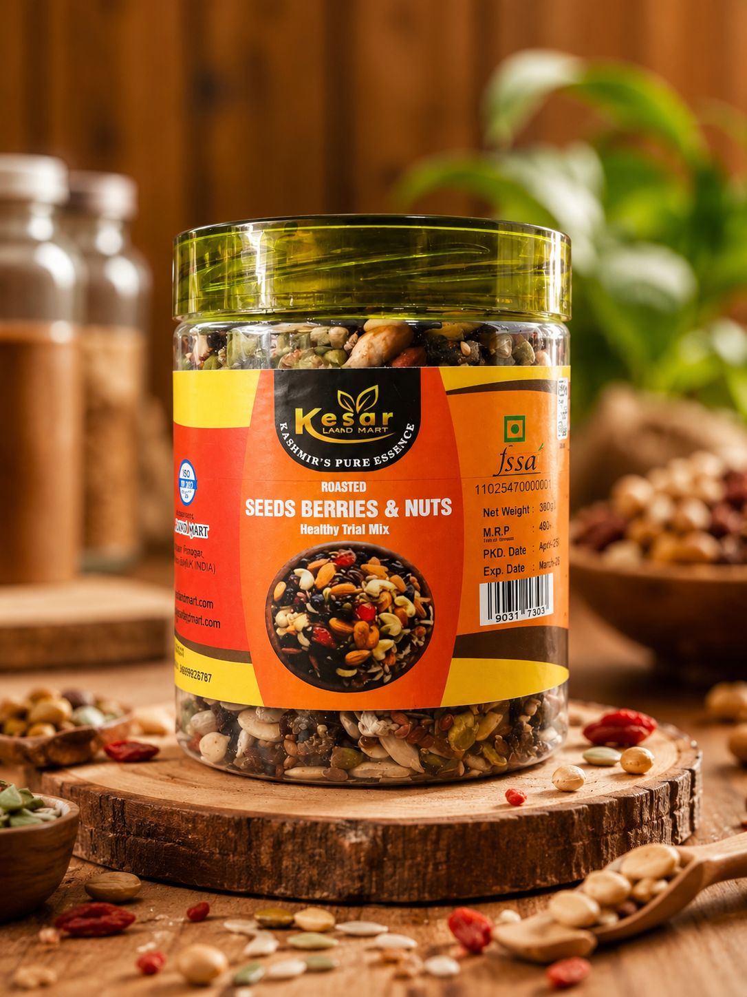 Roasted Seeds,Berries & Nuts Mix |  Salted